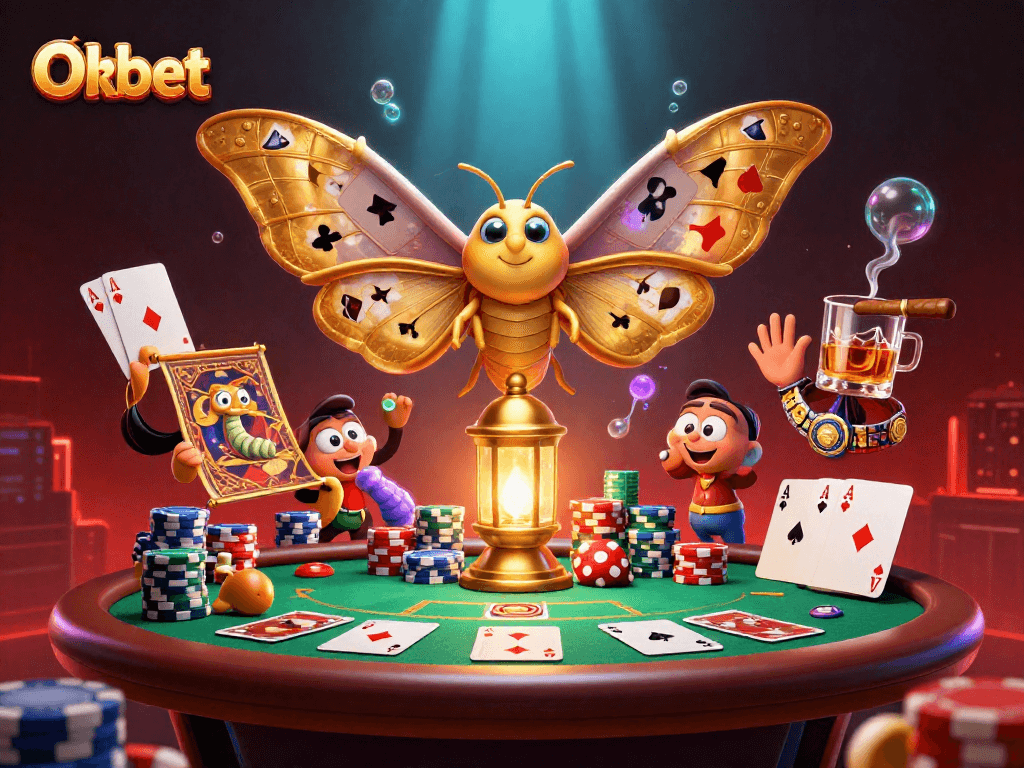 Engage with Oxbet's vibrant digital casino scene featuring card suits and poker elements.