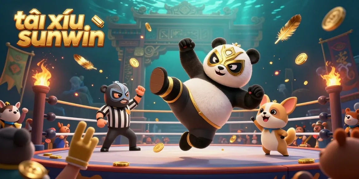 Engage in the thrill of tài xỉu sunwin with a dynamic 3D wrestling scene full of excitement.