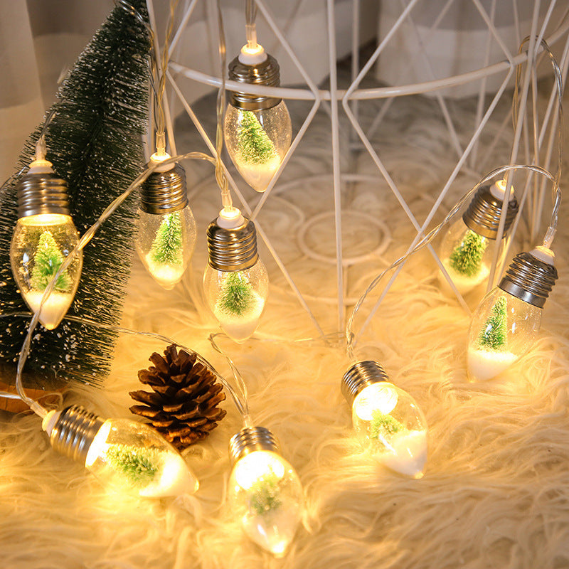 LED Wishing Bottle String Lights – Battery-Powered Fairy Garland for Christmas & Party Décor