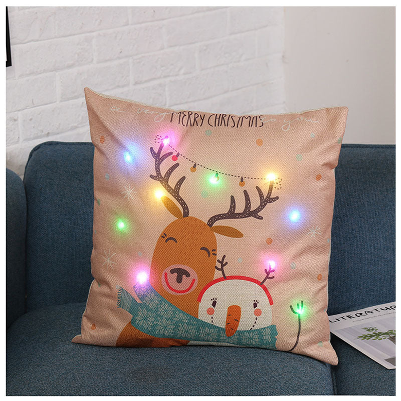 New Christmas Series Cartoon Pillow – Fun and Festive Holiday Cushion