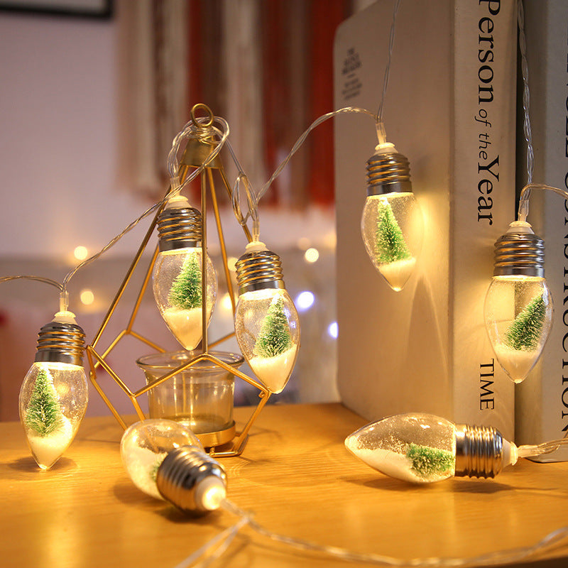 LED Wishing Bottle String Lights – Battery-Powered Fairy Garland for Christmas & Party Décor