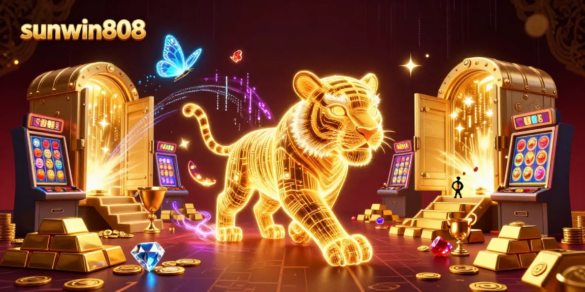 Immerse in the vibrant casino world with the sunwin808 golden tiger and dazzling treasures.
