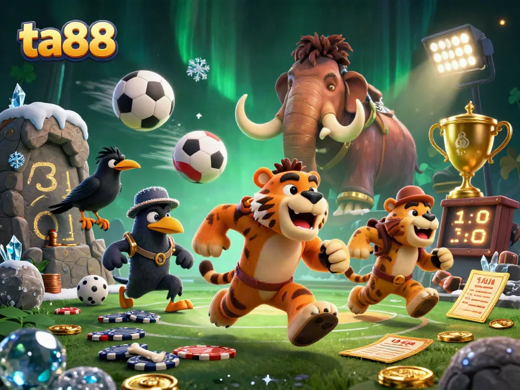 Experience ta88 casino thrills with a dynamic 3D scene of prehistoric gambling action.