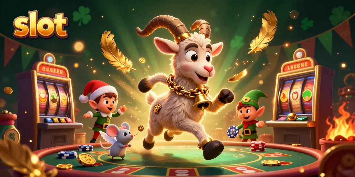 Experience thrilling slot action in a festive casino scene with Krampus and mischievous elves.