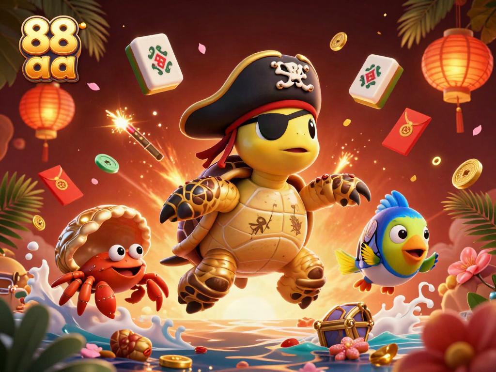 Experience thrilling action at 88 aa with colorful characters amid vibrant casino energy