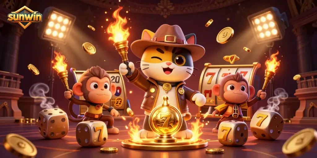 Experience the excitement at sunwin while exploring vibrant slots and jackpot treasures in a 3D adventure.
