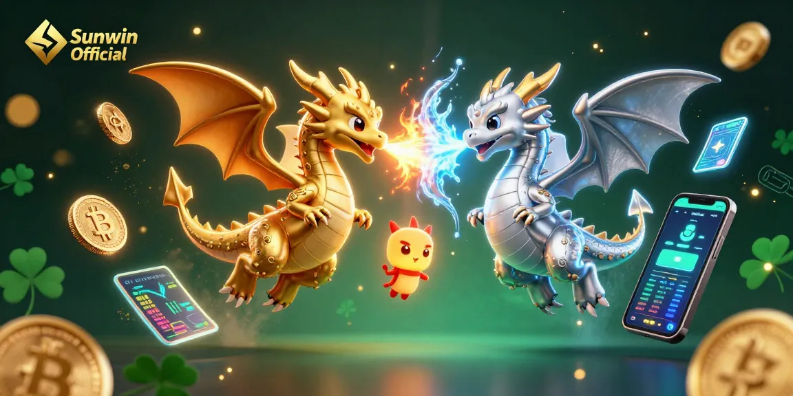 Engage in thrilling gameplay with Sunwin Official, featuring 3D dragons and cryptocurrency elements.