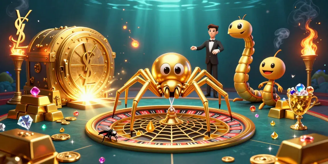 Engage with ysl at the roulette wheel as the golden spider spins and wealth surrounds!