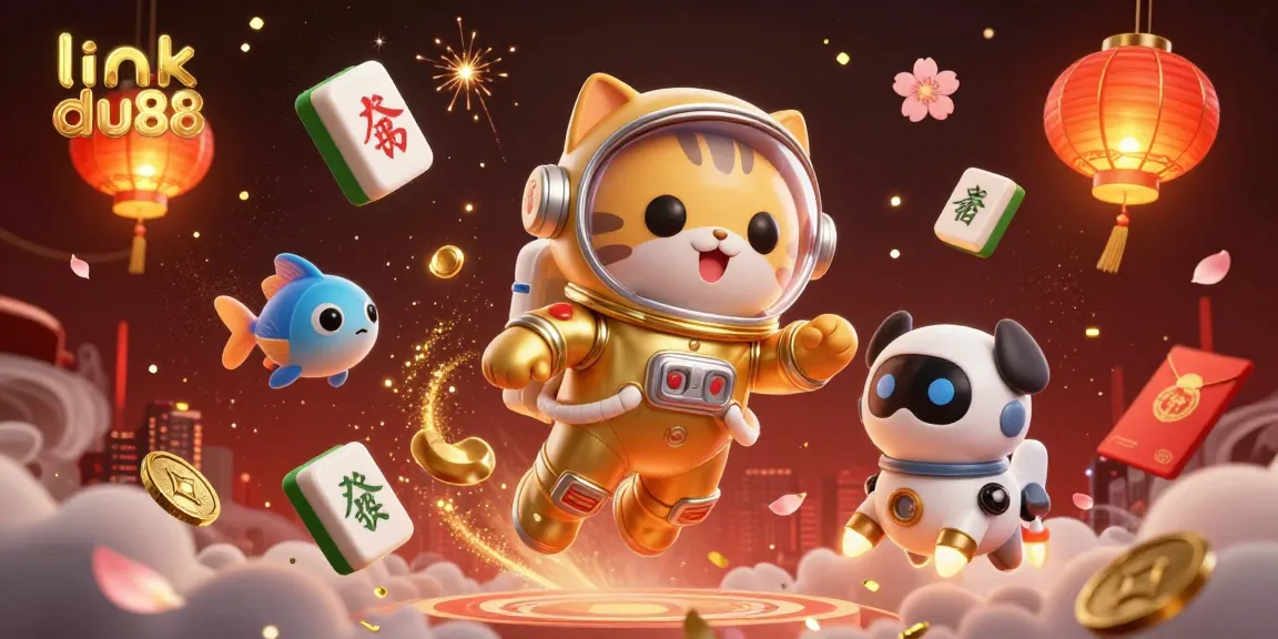 Engage with thrilling gaming experiences on link du88, featuring vibrant cosmic characters and festive casino elements.